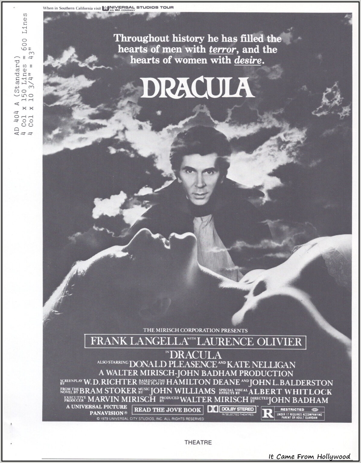 Dracula 1979 pressbook