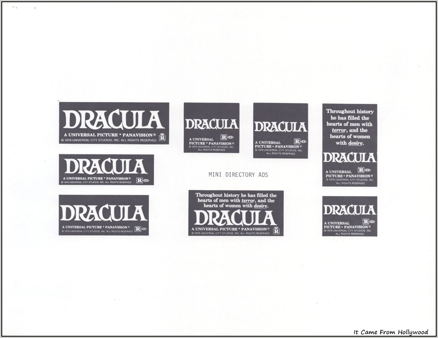 Dracula 1979 pressbook
