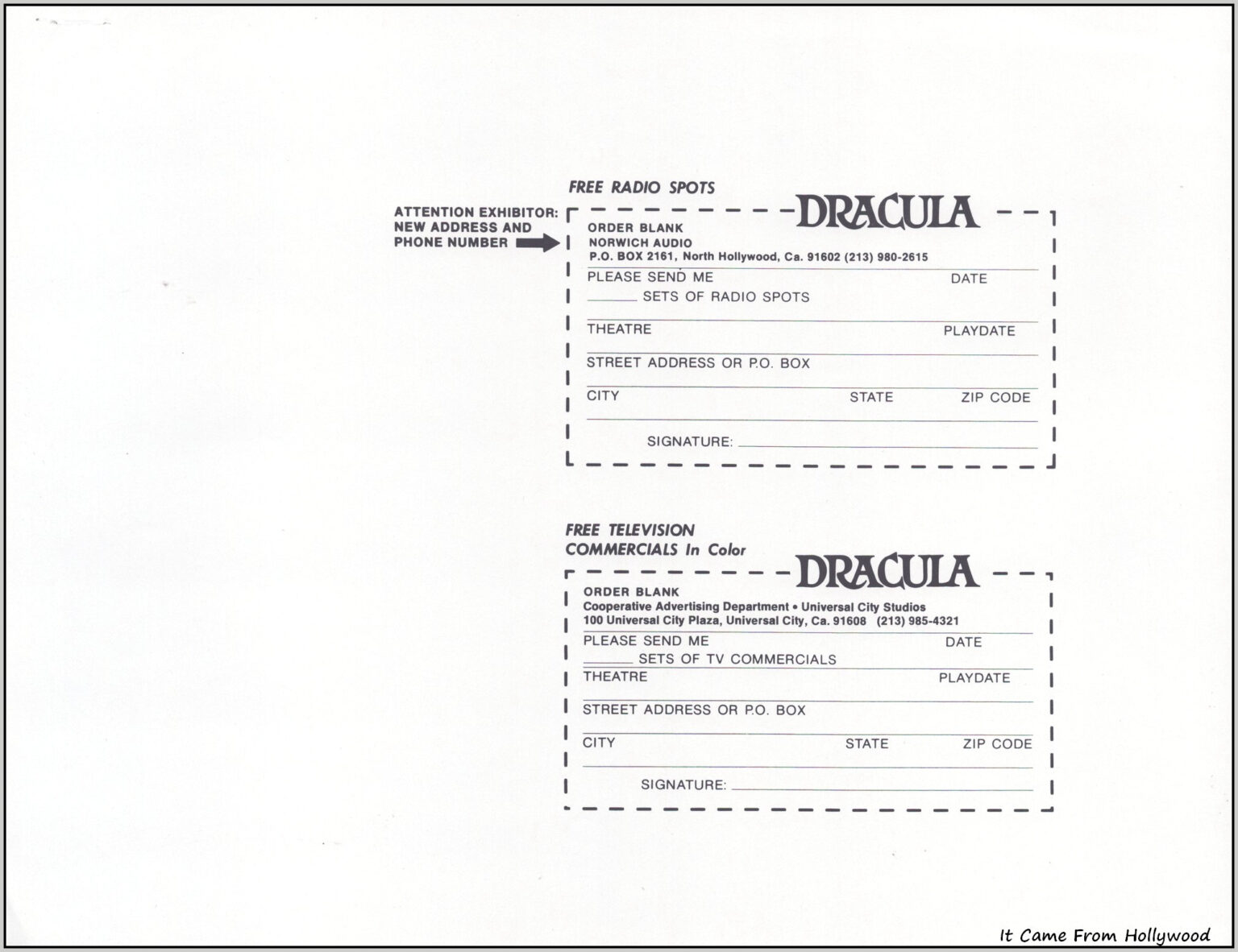 Dracula 1979 pressbook