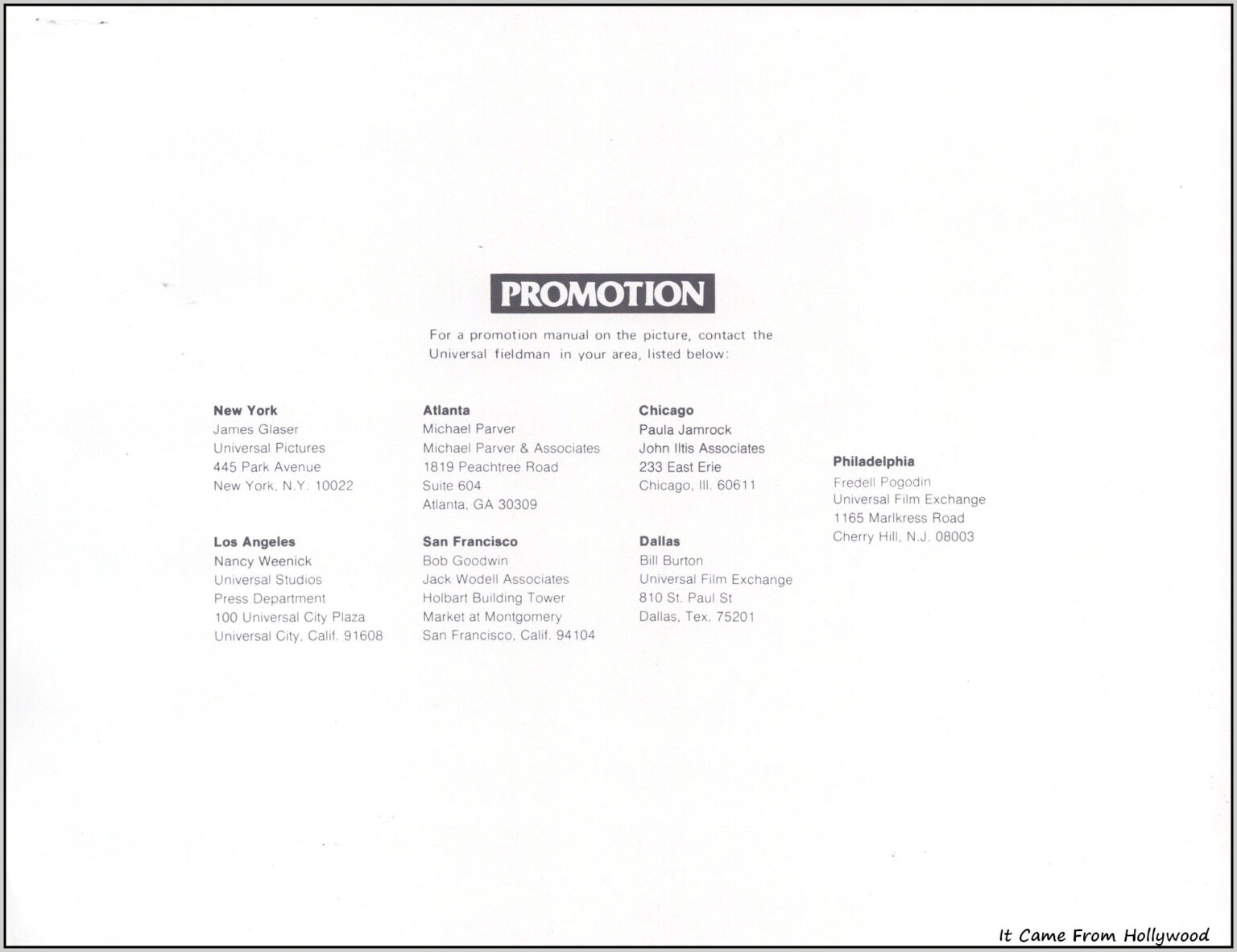 Dracula 1979 pressbook