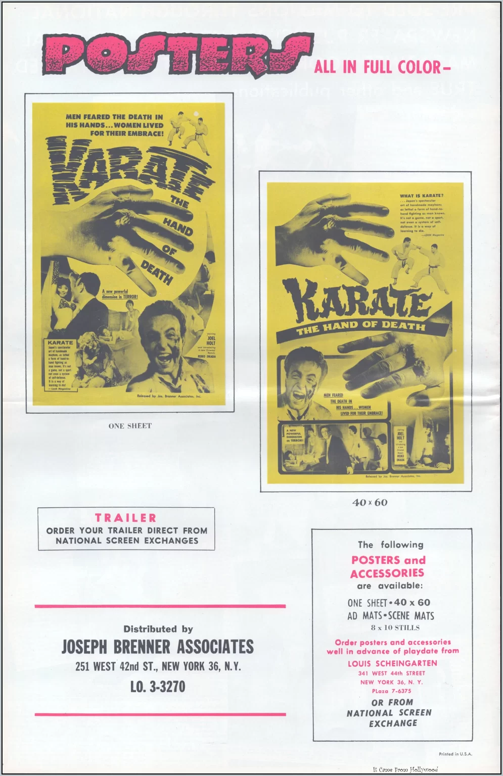 Karate, The Hand of Death Pressbook Karate, The Hand of Death Pressbook