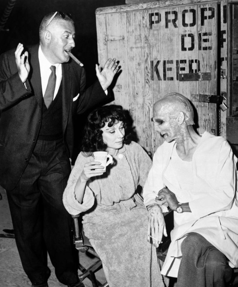 Publicity photo on set of The Tingler Publicity photo on set of The Tingler