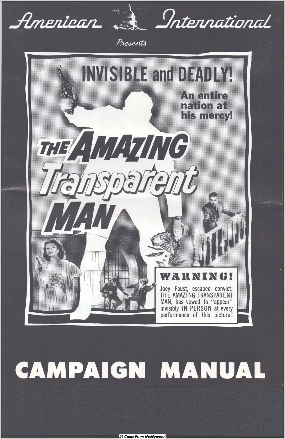 The Amazing Transparent Man pressbook The Amazing Transparent Man pressbook