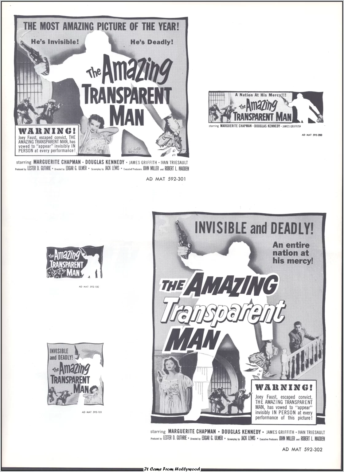 The Amazing Transparent Man pressbook The Amazing Transparent Man pressbook