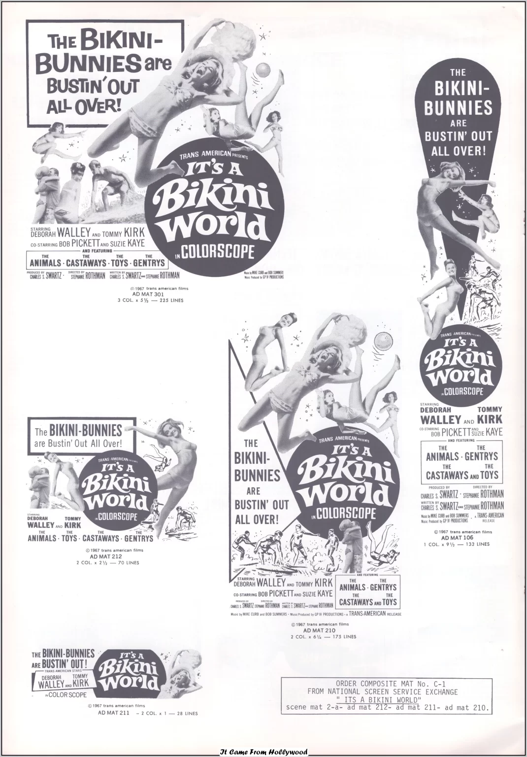 Teenage Rebellion and Its a Bikini World pressbook Teenage Rebellion and Its a Bikini World pressbook