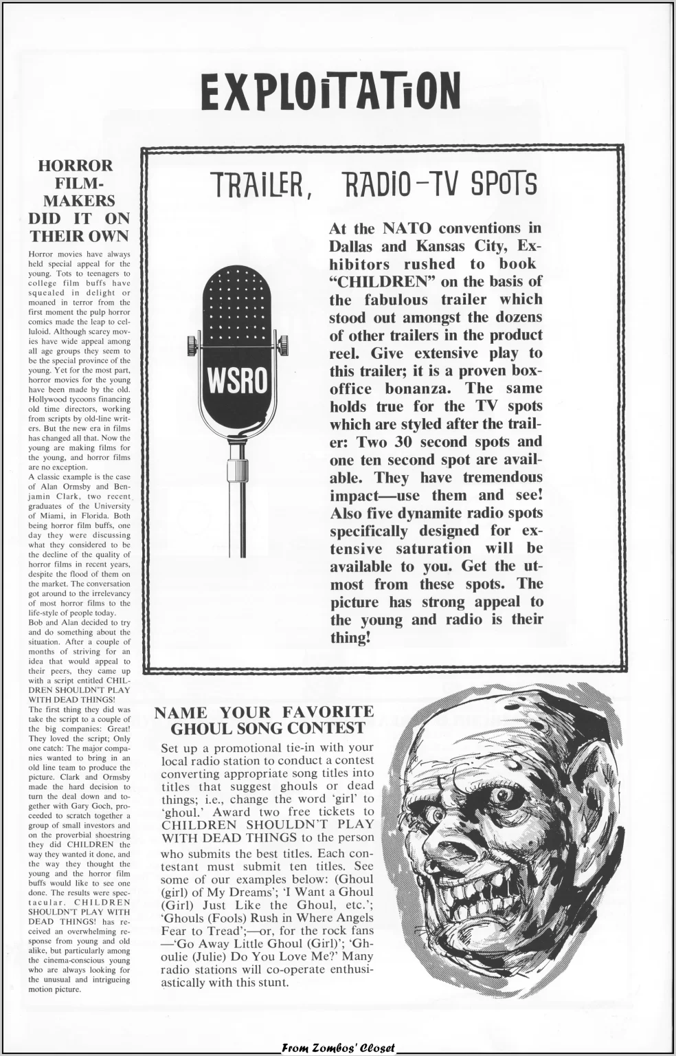 Children Shouldnt Play With Dead Things Pressbook 