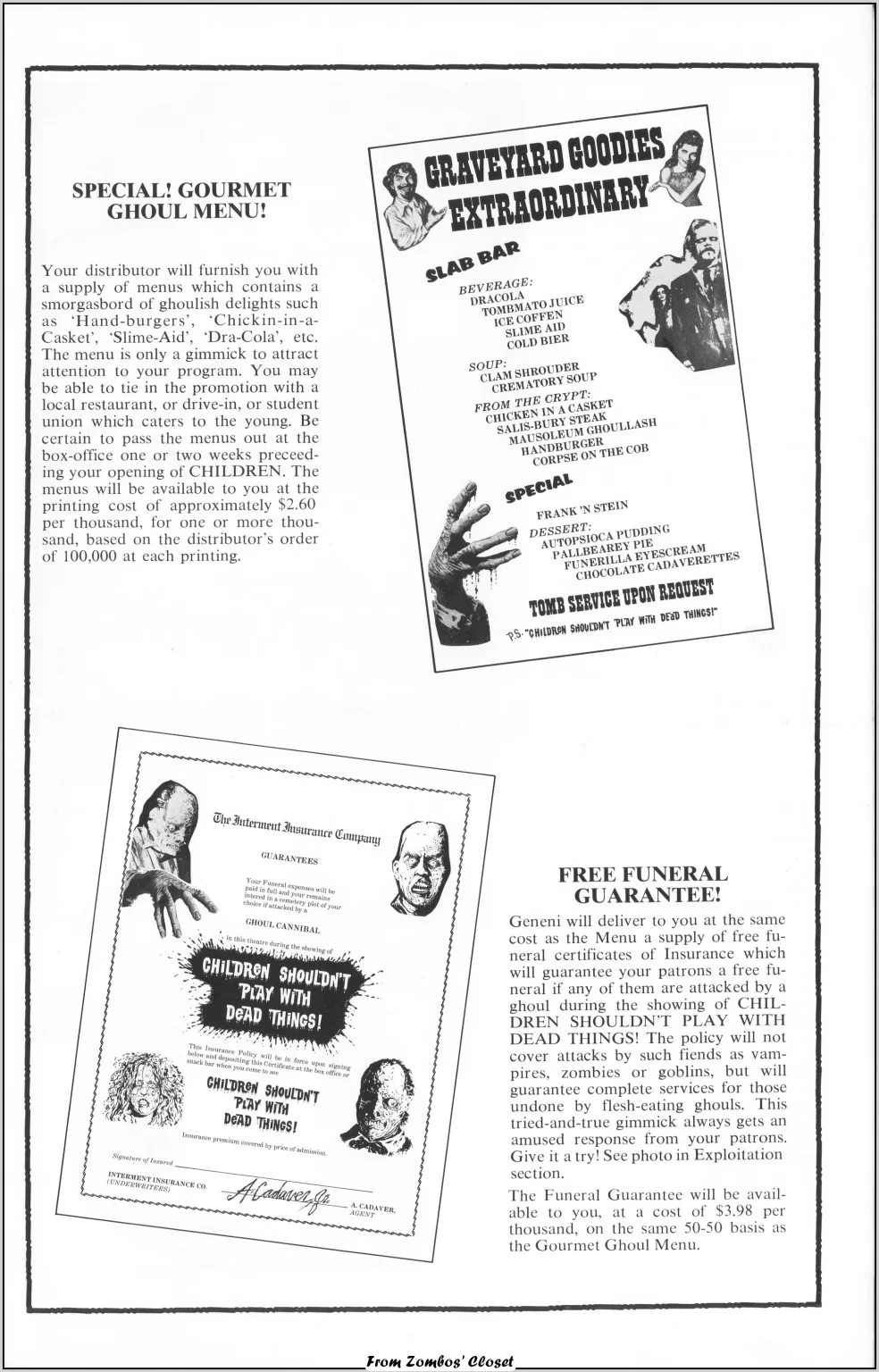 Children Shouldnt Play With Dead Things Pressbook 