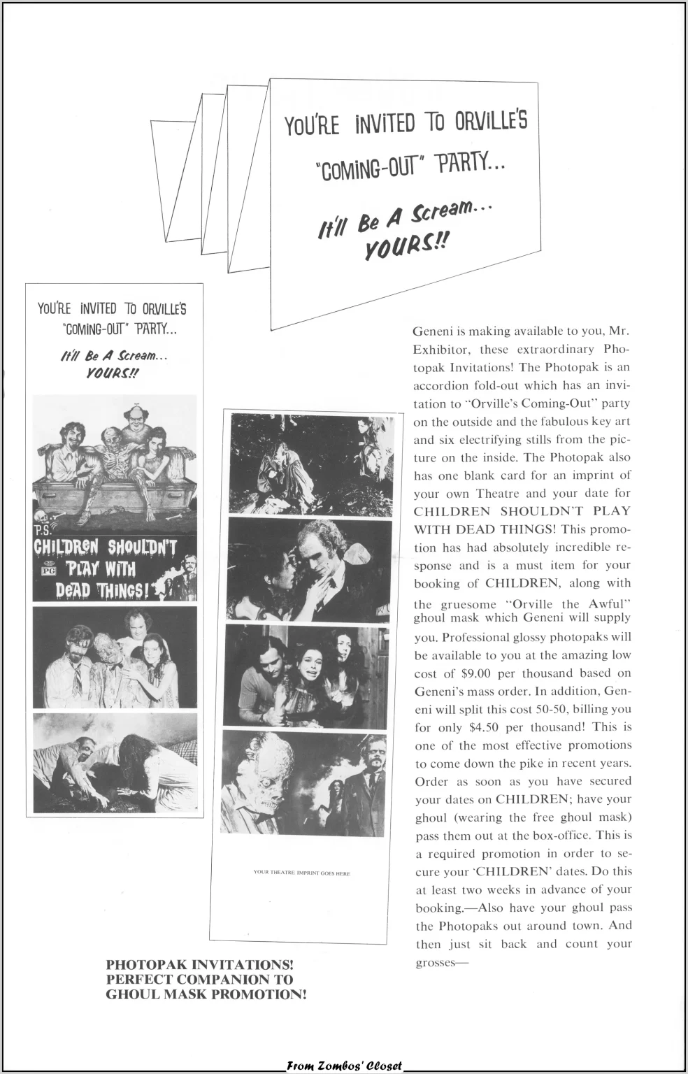 Children Shouldnt Play With Dead Things Pressbook 