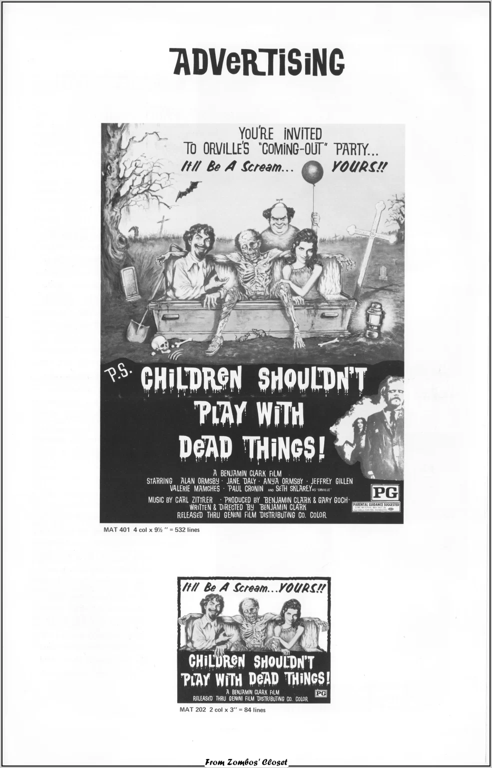 Children Shouldnt Play With Dead Things Pressbook 