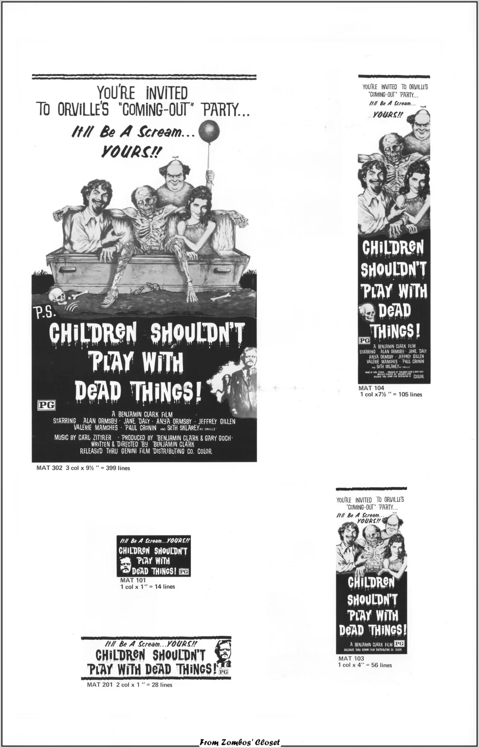 Children Shouldnt Play With Dead Things Pressbook 