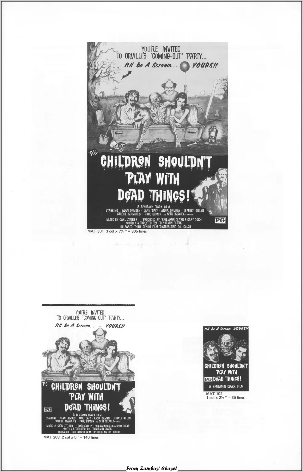 Children Shouldnt Play With Dead Things Pressbook 