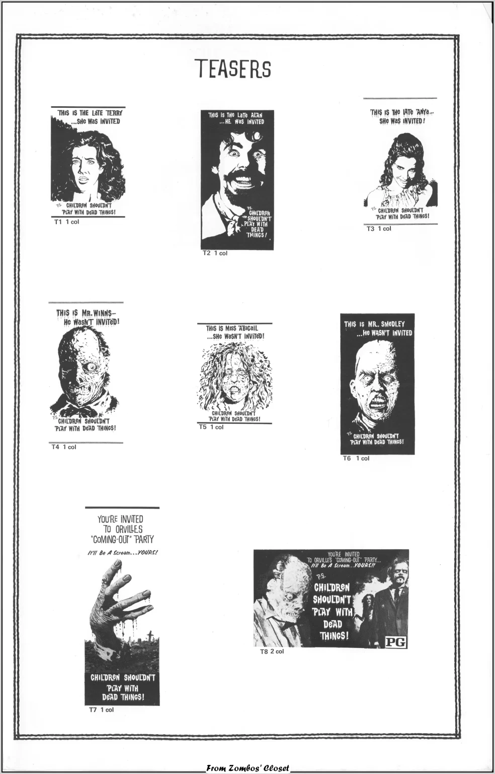 Children Shouldnt Play With Dead Things Pressbook 