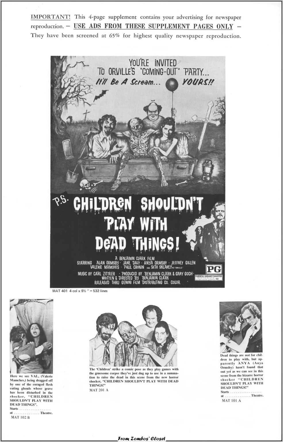 Children Shouldnt Play With Dead Things Pressbook 