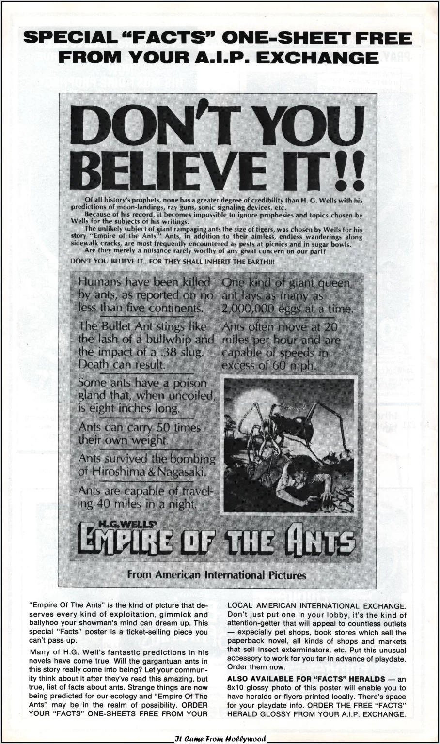 Empire of the Ants 1977 pressbook Empire of the Ants 1977 pressbook