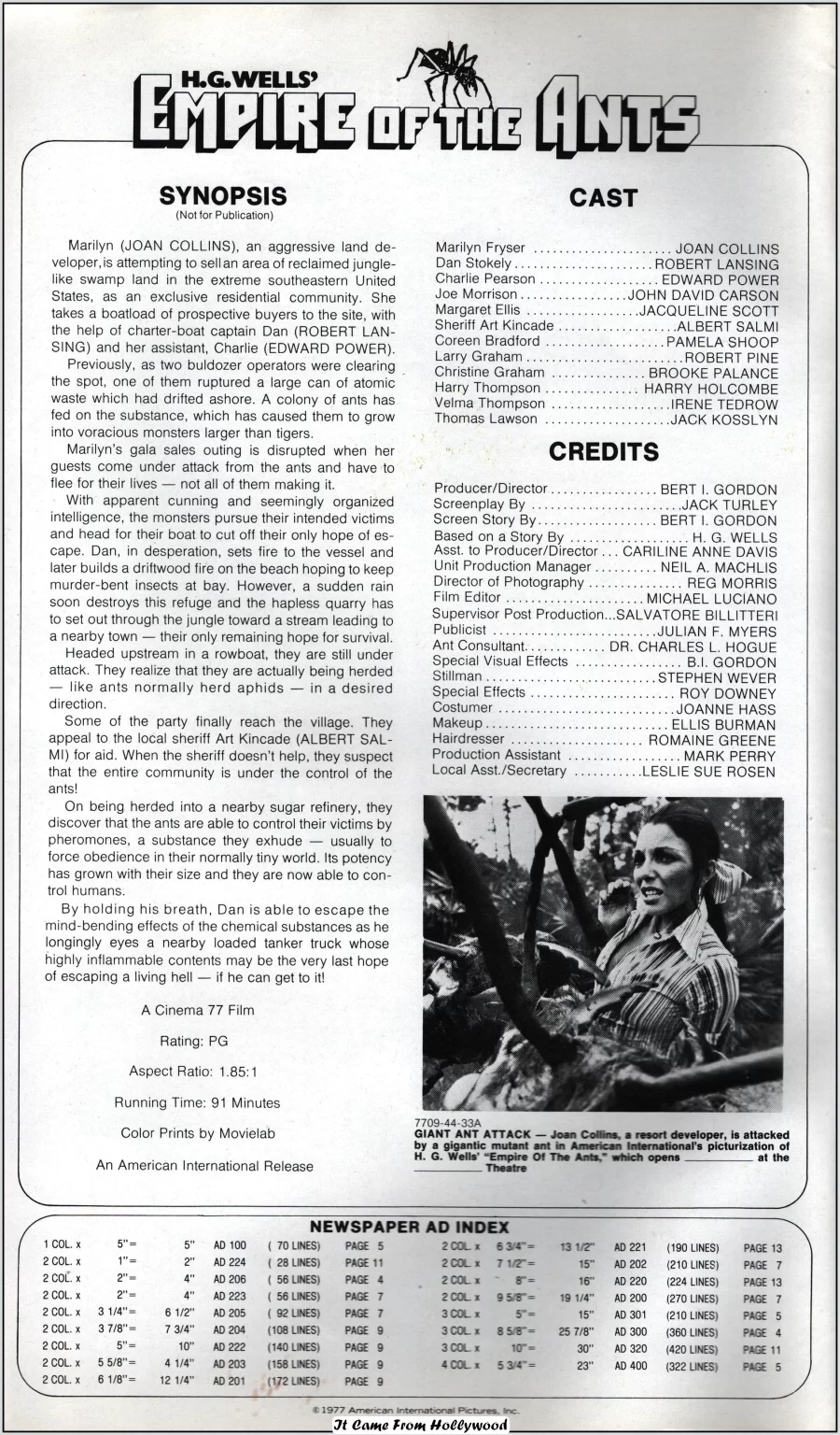 Empire of the Ants 1977 pressbook Empire of the Ants 1977 pressbook