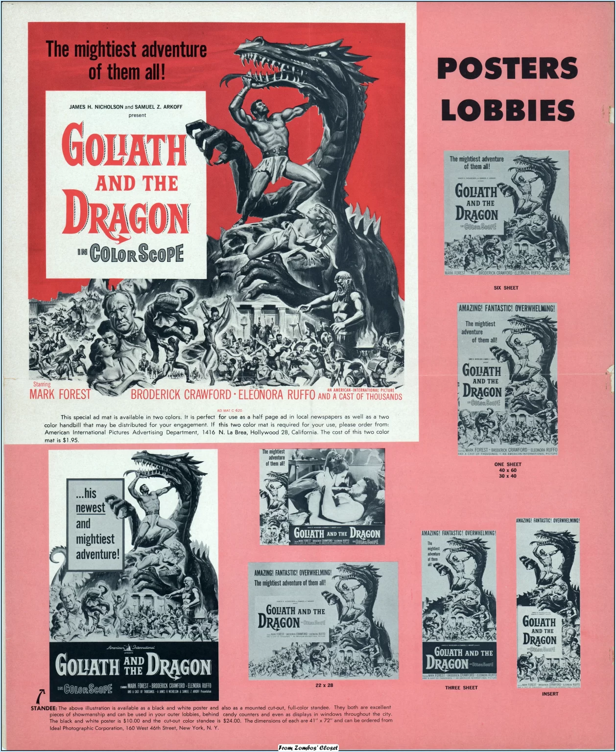 Goliath and the Dragon Pressbook