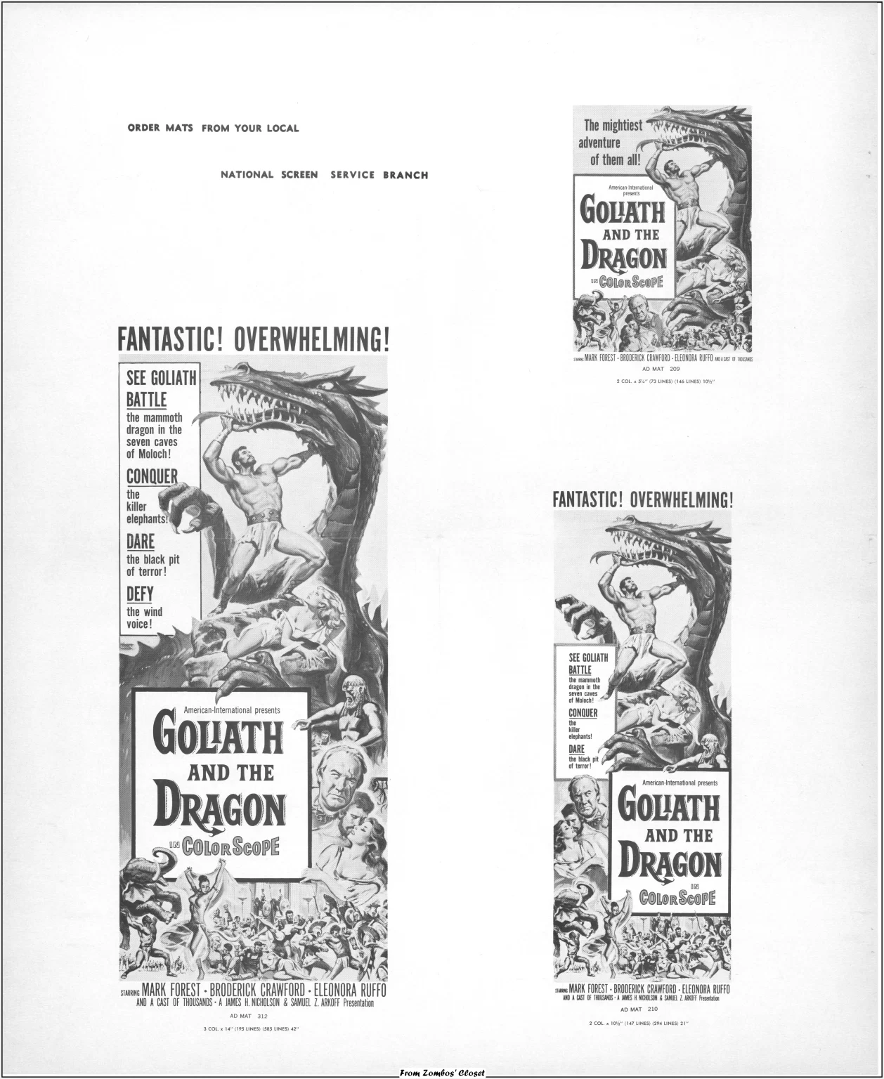 Goliath and the Dragon Pressbook