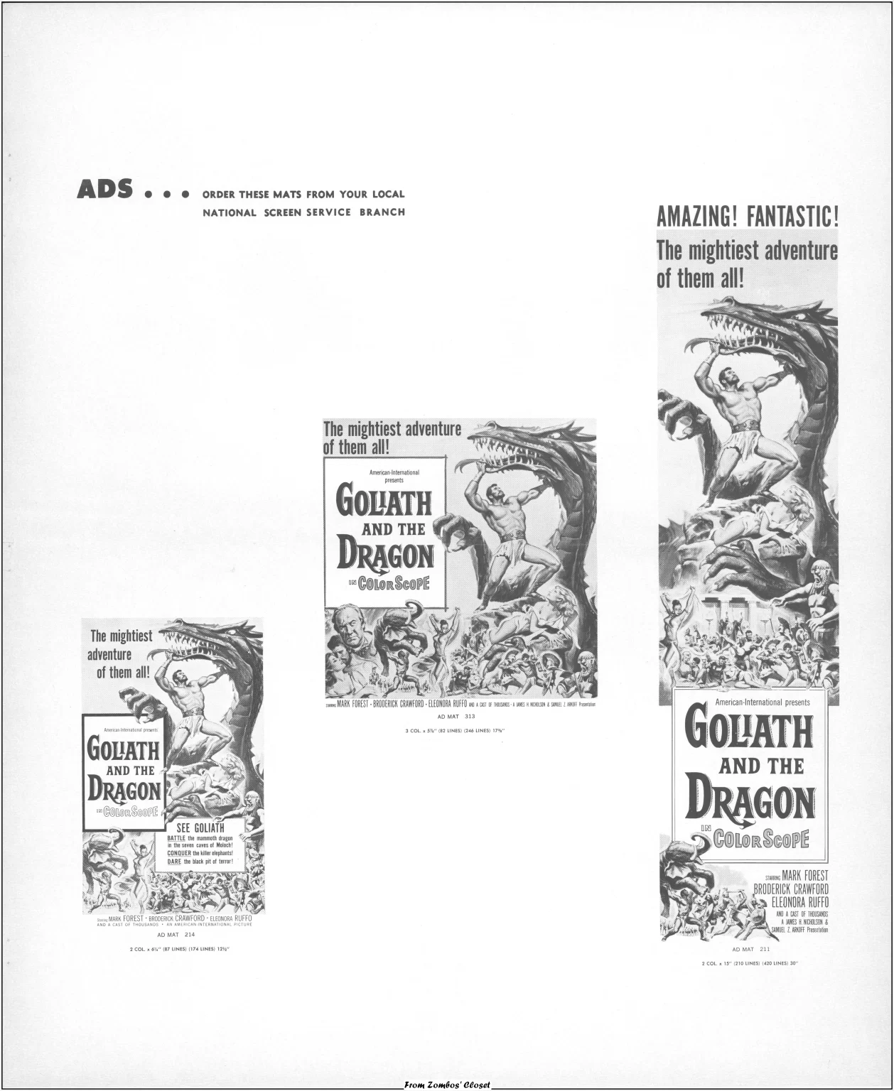 Goliath and the Dragon Pressbook