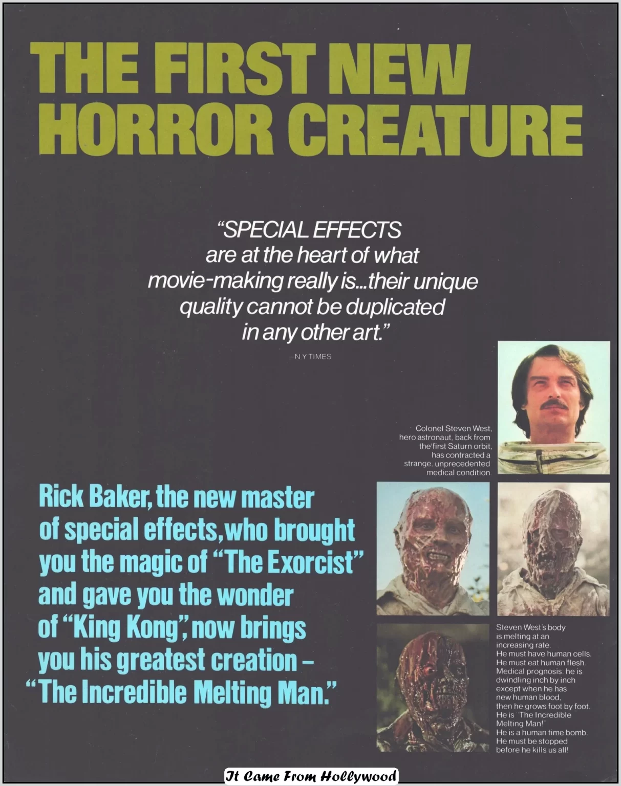 The Incredible Melting Man teaser promo The Incredible Melting Man teaser promo