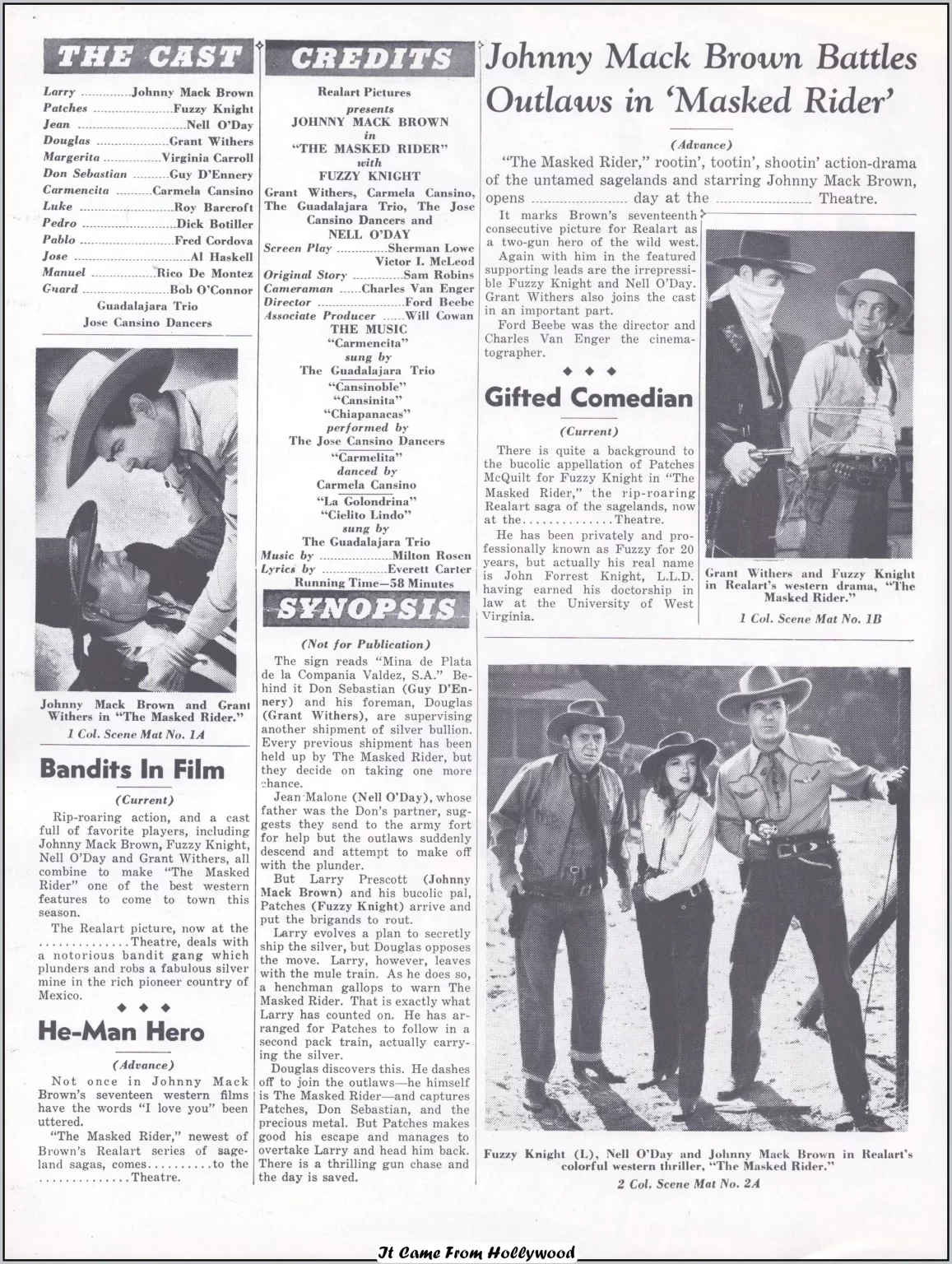 The Masked Rider 1943 pressbook The Masked Rider 1943 pressbook