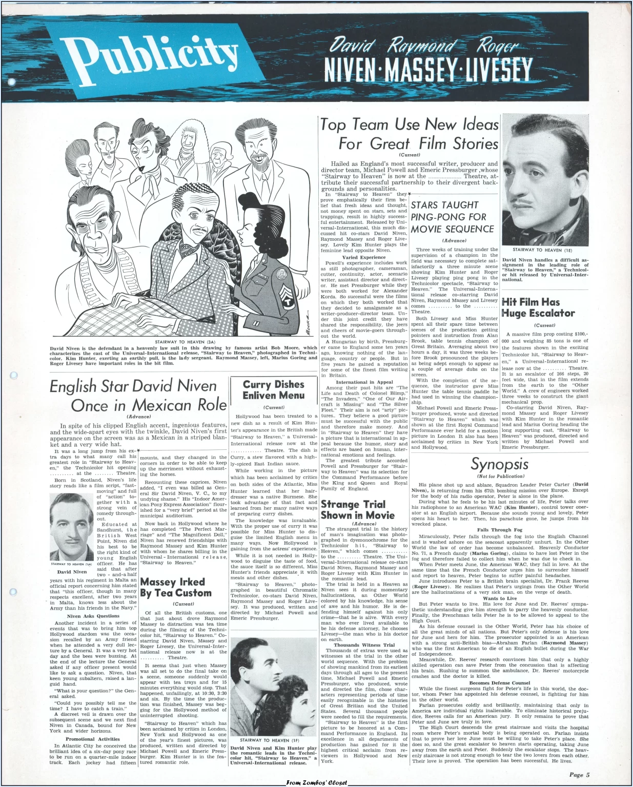 stairway to heaven 1943 pressbook