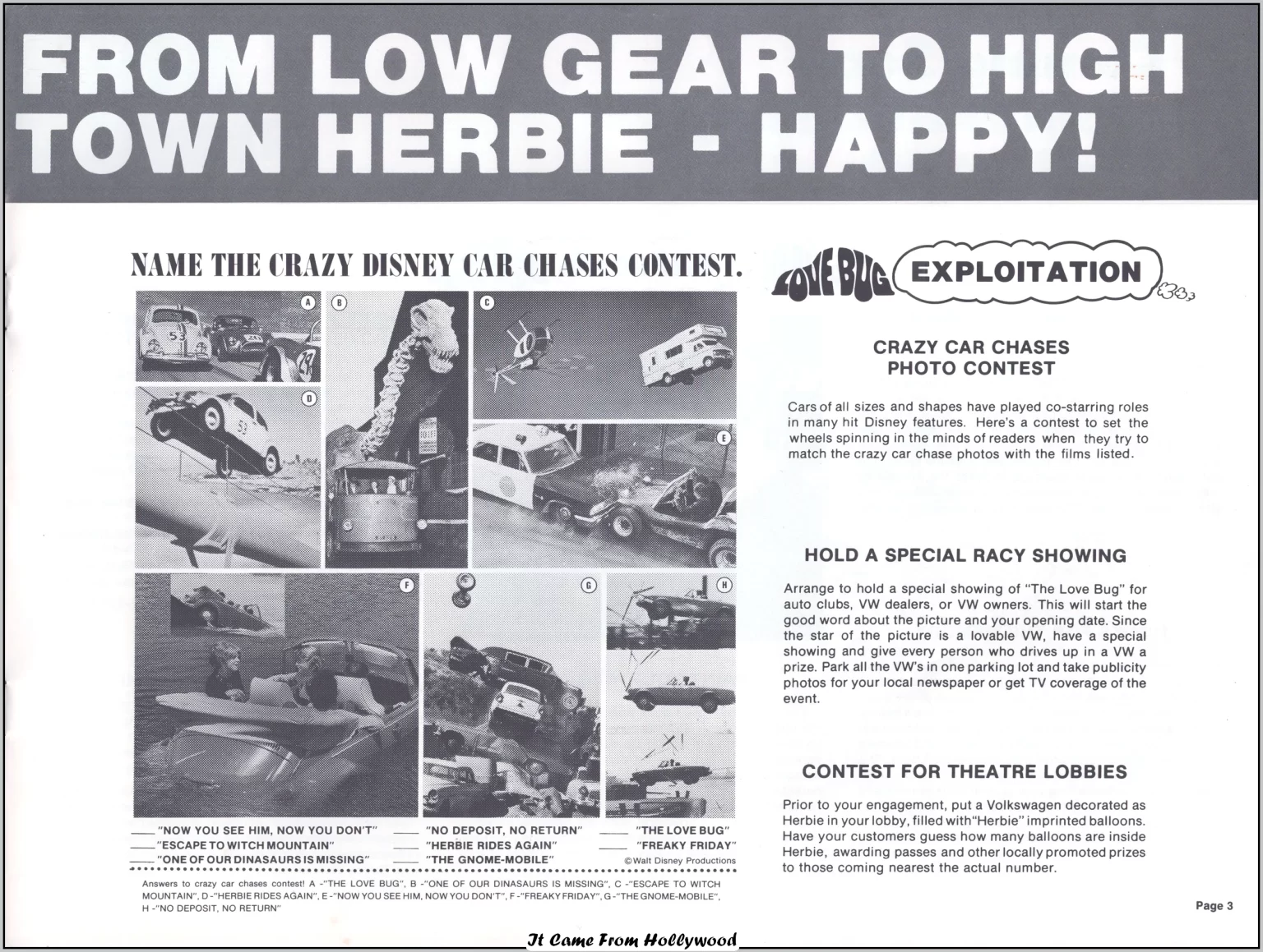 the love bug movie pressbook 1978 re-release