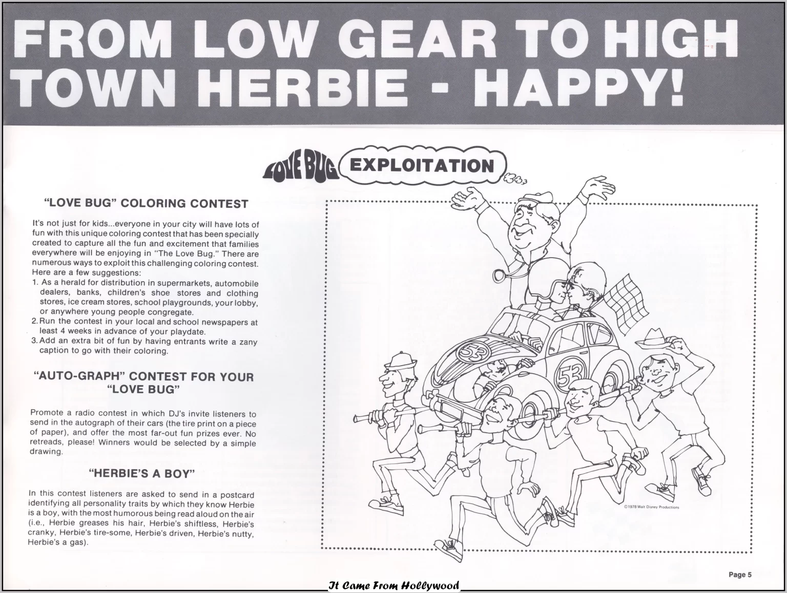 the love bug movie pressbook 1978 re-release