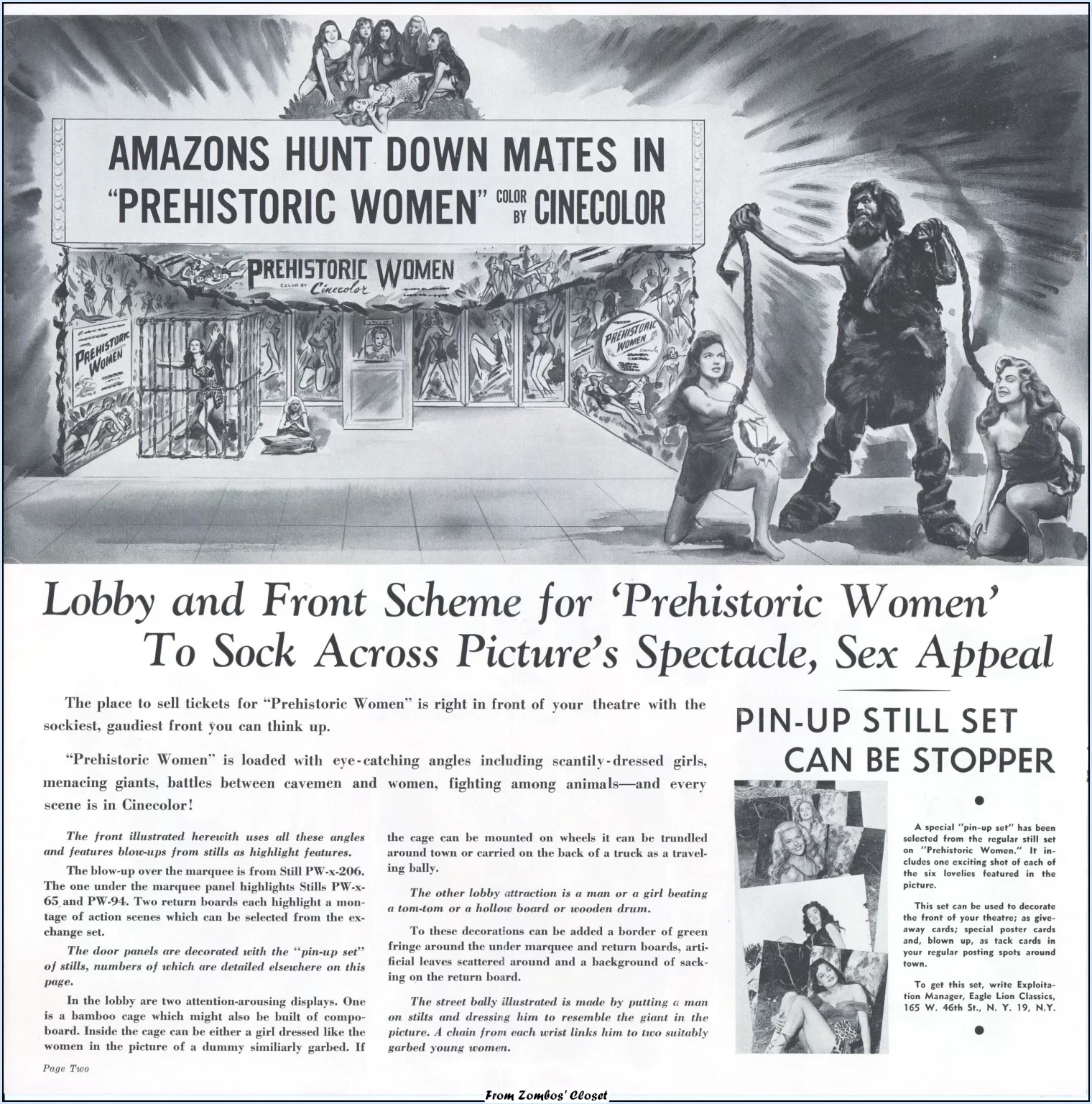 Prehistoric Women 1950 pressbook