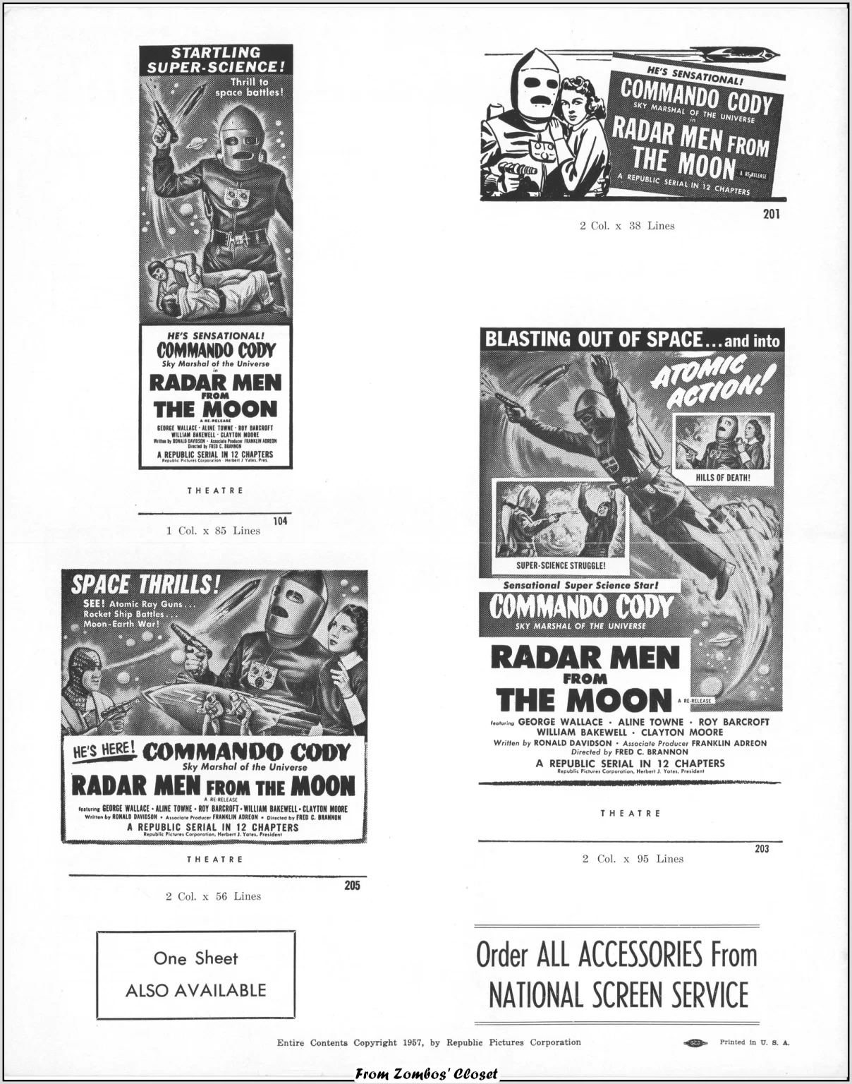 Radar Men from the moon pressbook Radar Men from the moon pressbook