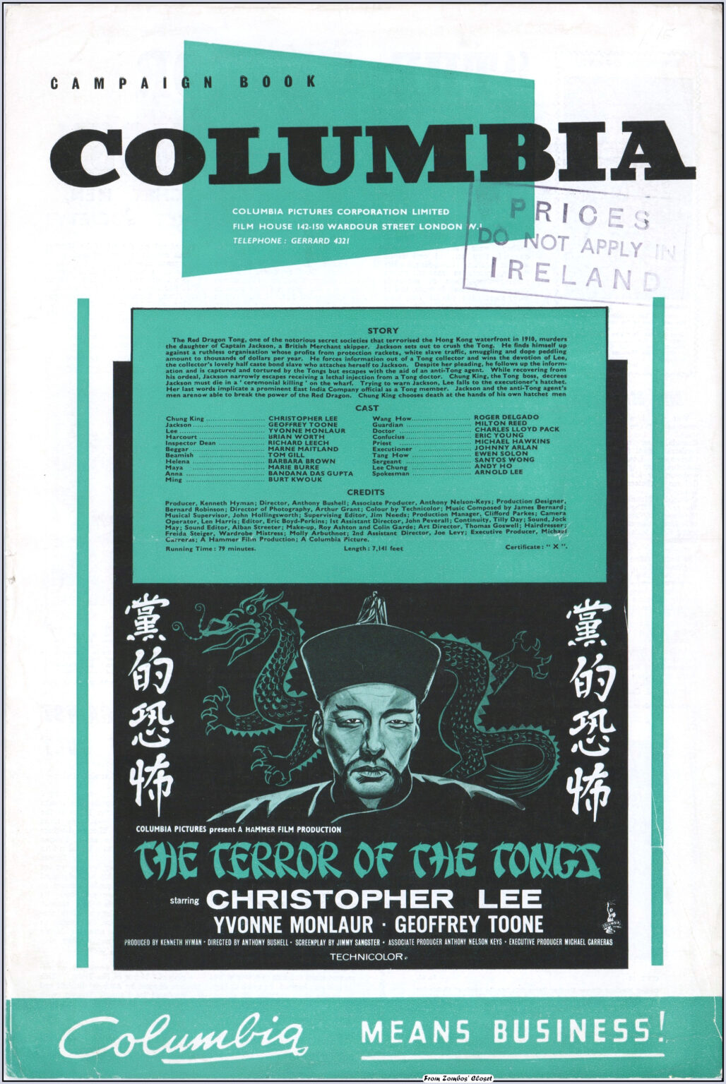 terror of the tongs british pressbook