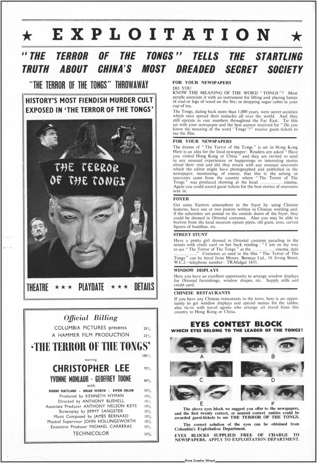 terror of the tongs british pressbook terror of the tongs british pressbook