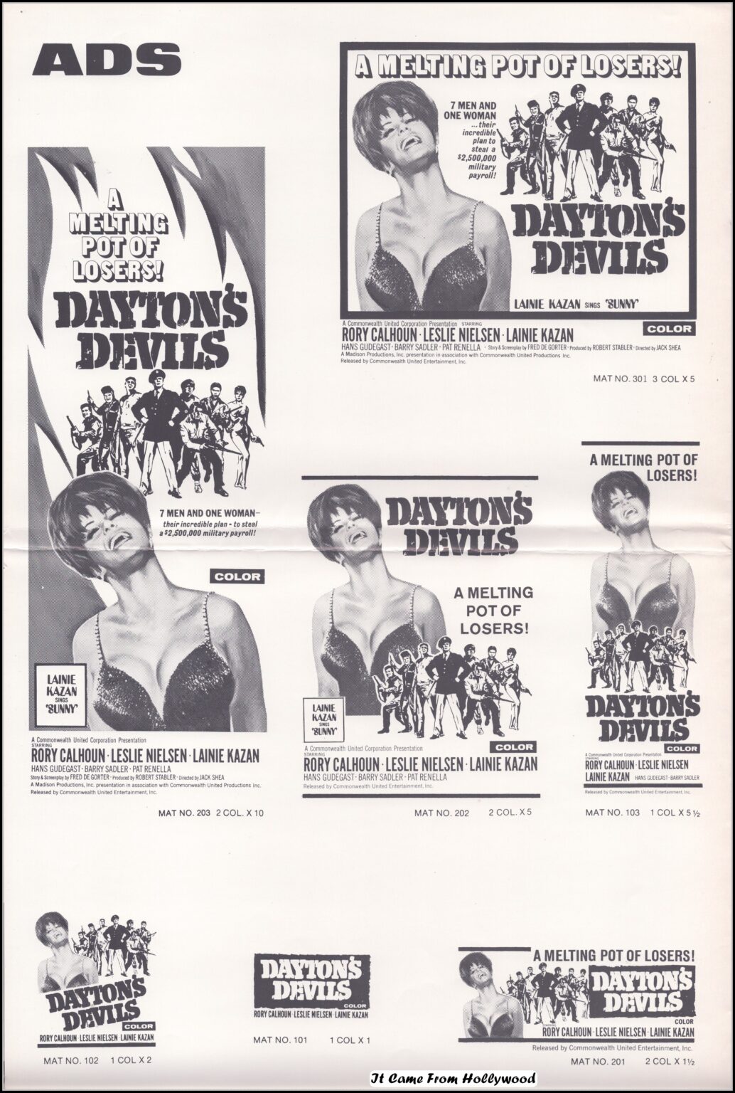 Dayton's Devils 1968 pressbook Dayton's Devils 1968 pressbook