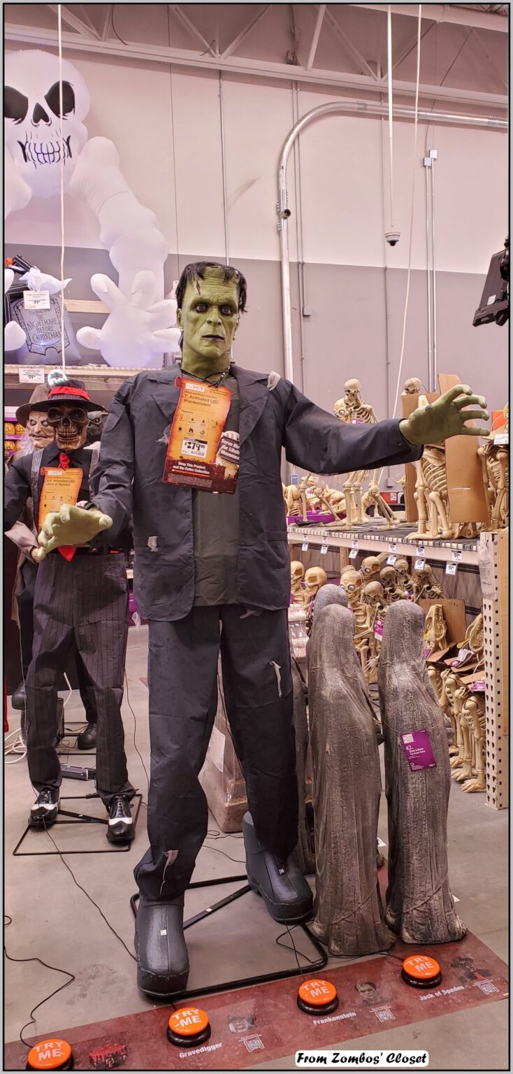 Home Depot Halloween 2024 animatronic Home Depot Halloween 2024 010 Frankenstein animatronic