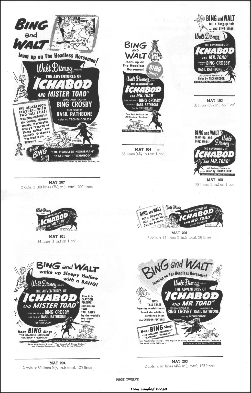 Ichabod and Mr Toad Pressbook Ichabod and Mr Toad Pressbook