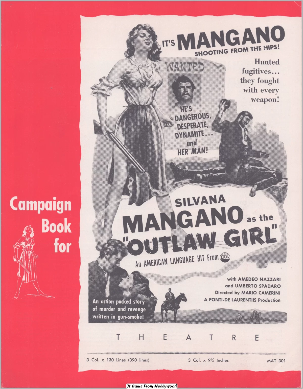 Outlaw Girl pressbook cover Outlaw Girl pressbook cover