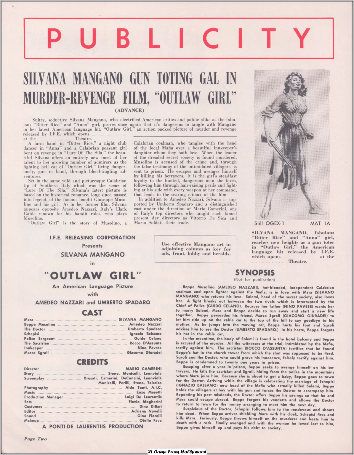 Outlaw Girl pressbook Outlaw Girl pressbook