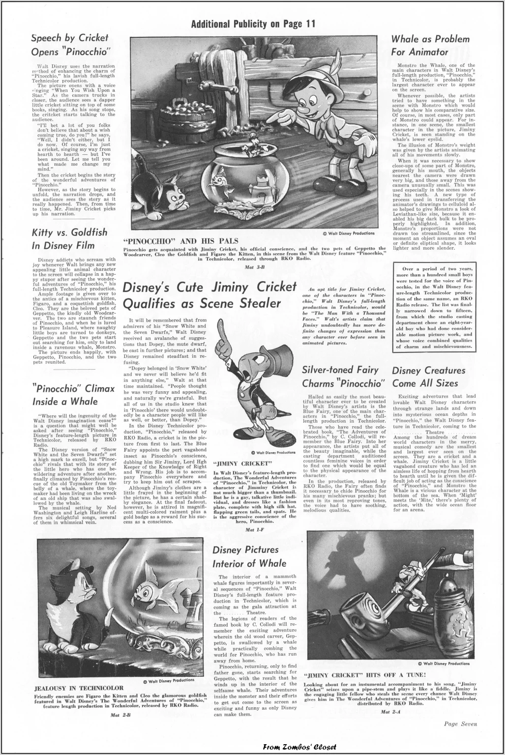 Pinocchio 1945 re-release pressbook Pinocchio 1945 re-release pressbook