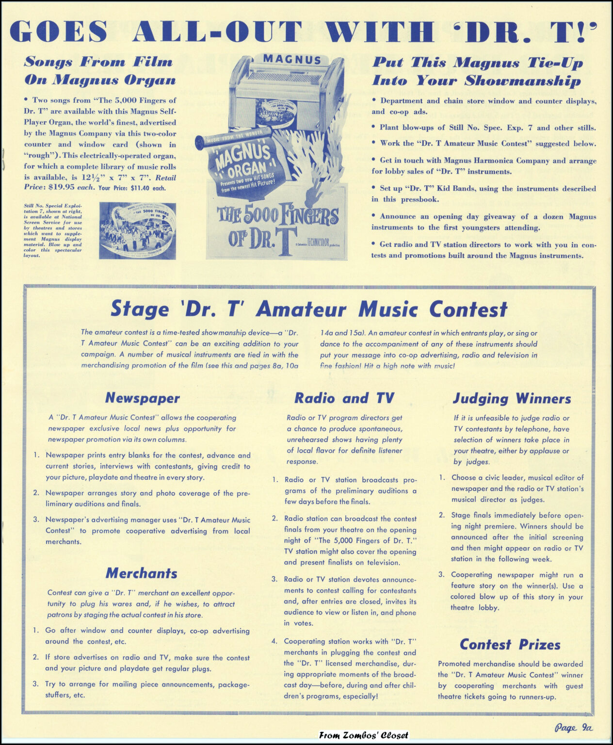 The Dr. T Theatre Kit campaign manual The Dr. T Theatre Kit campaign manual