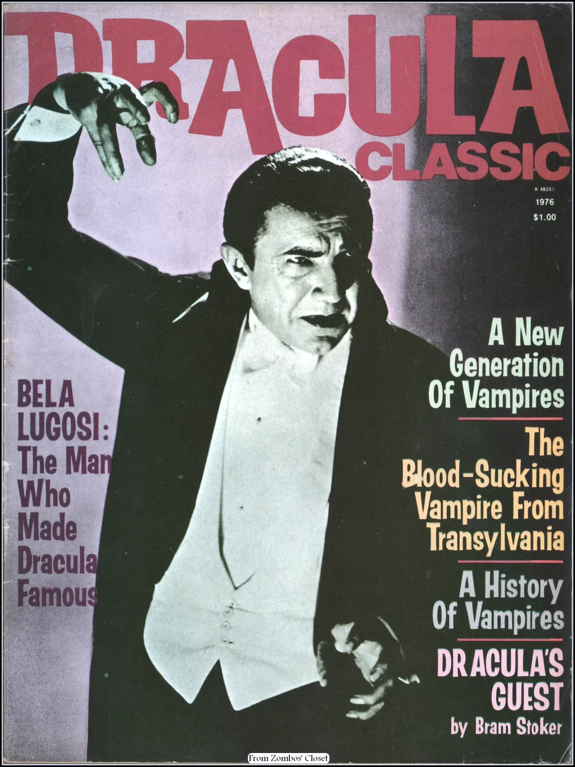 Dracula Classic Magazine, Eerie Publications, 1976 Dracula Classic Magazine, Eerie Publications, 1976