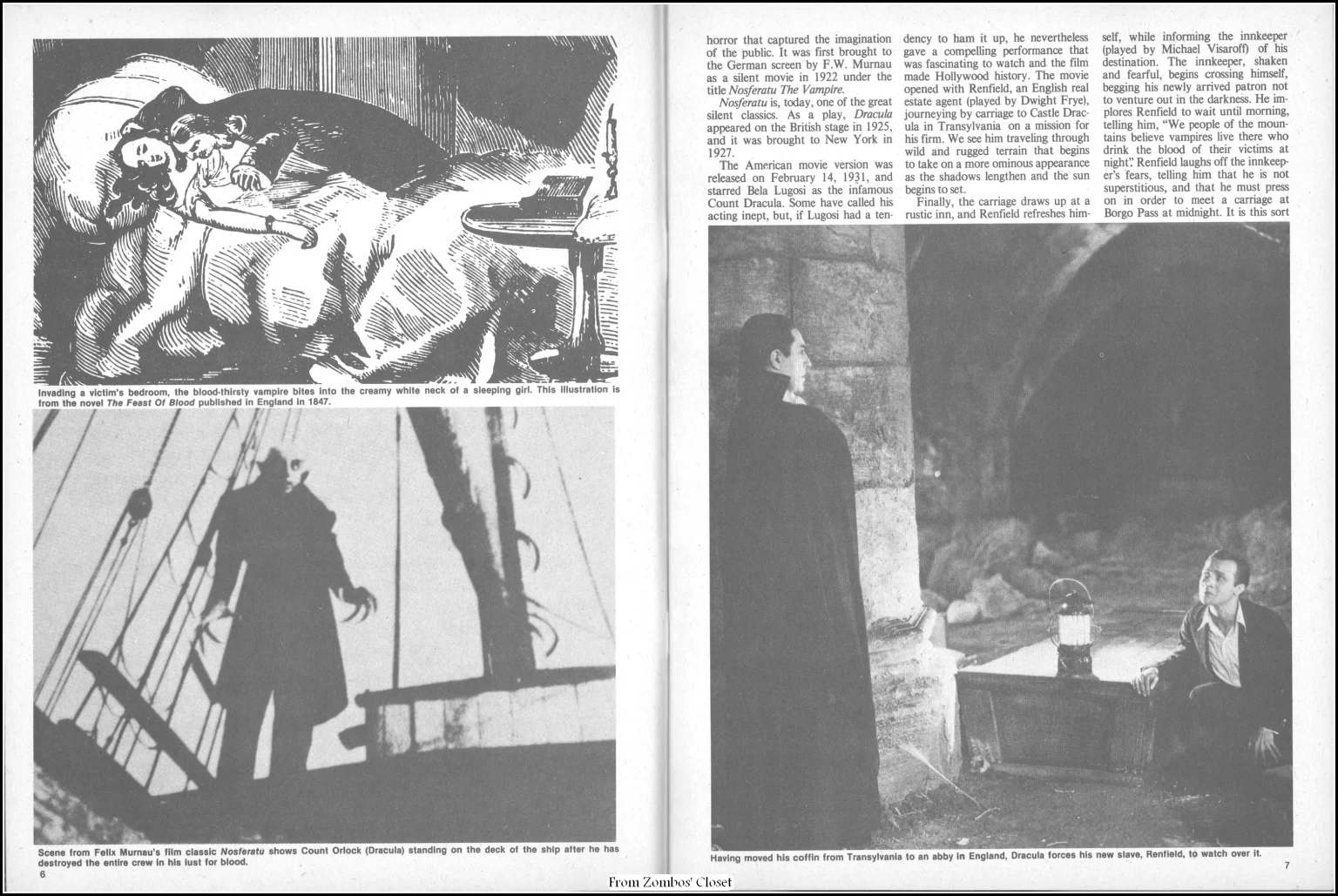 Dracula Classic Magazine, Eerie Publications, 1976 Dracula Classic Magazine, Eerie Publications, 1976