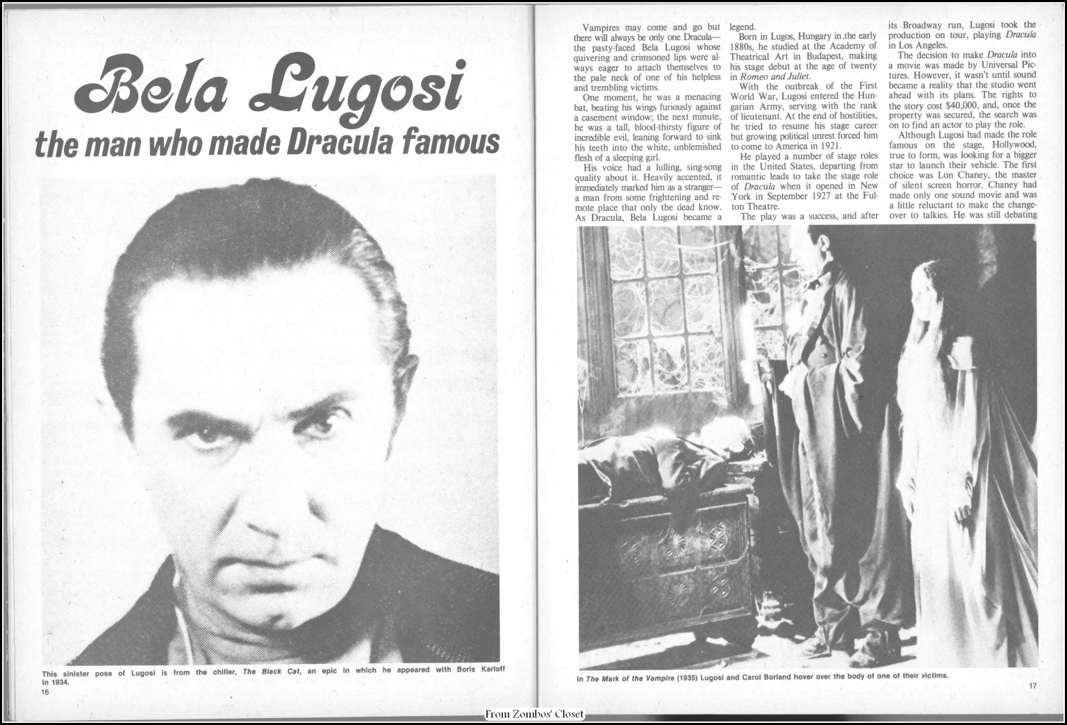 Dracula Classic Magazine, Eerie Publications, 1976 Dracula Classic Magazine, Eerie Publications, 1976