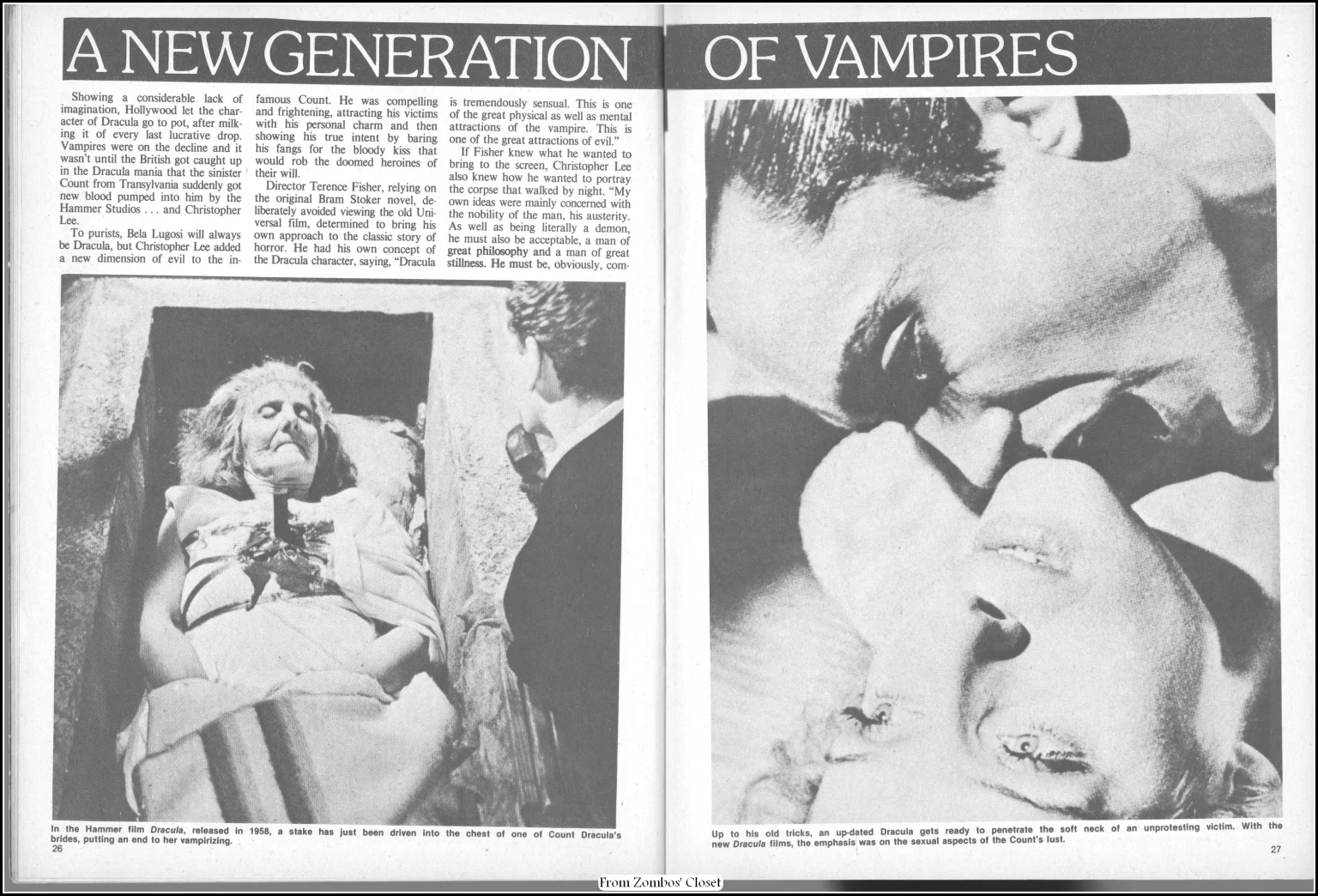 Dracula Classic Magazine, Eerie Publications, 1976 Dracula Classic Magazine, Eerie Publications, 1976