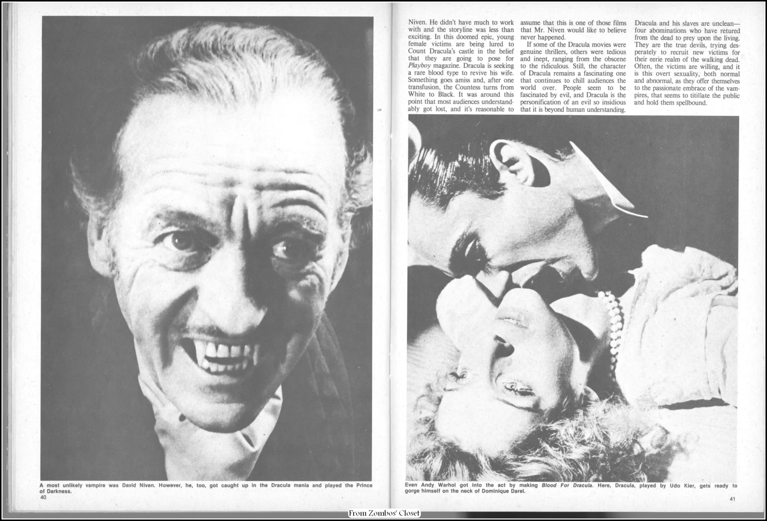 Dracula Classic Magazine, Eerie Publications, 1976 Dracula Classic Magazine, Eerie Publications, 1976