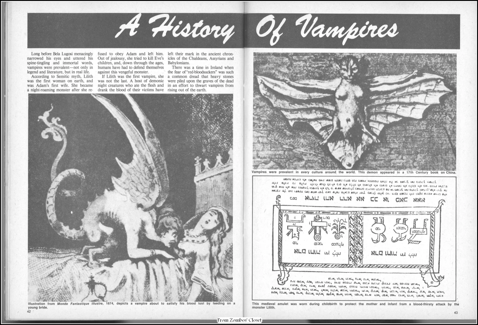 Dracula Classic Magazine, Eerie Publications, 1976 Dracula Classic Magazine, Eerie Publications, 1976
