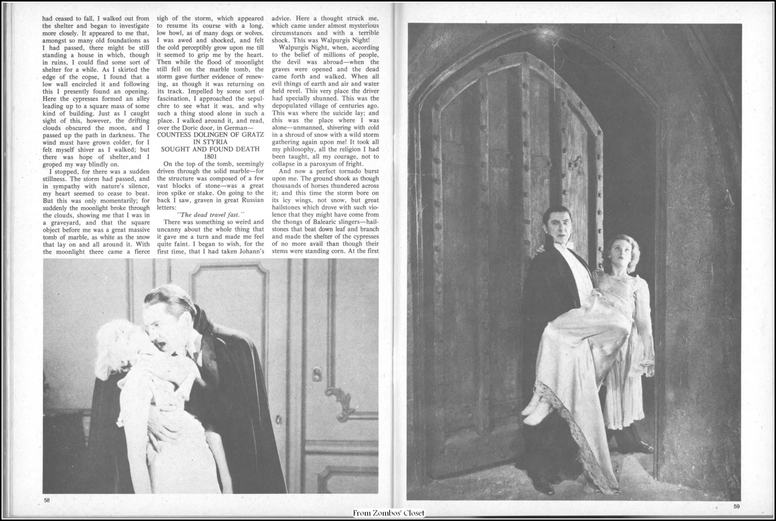 Dracula Classic Magazine, Eerie Publications, 1976 Dracula Classic Magazine, Eerie Publications, 1976