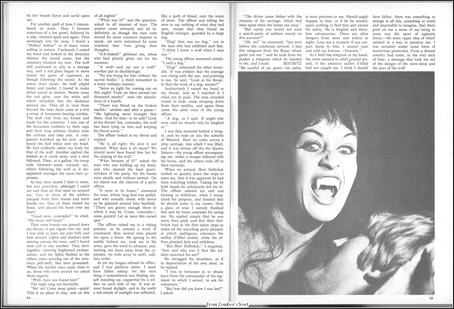 Dracula Classic Magazine, Eerie Publications, 1976 Dracula Classic Magazine, Eerie Publications, 1976