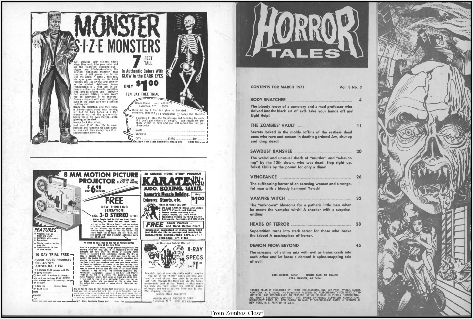 Horror Tales Magazine v2-3 March 1971