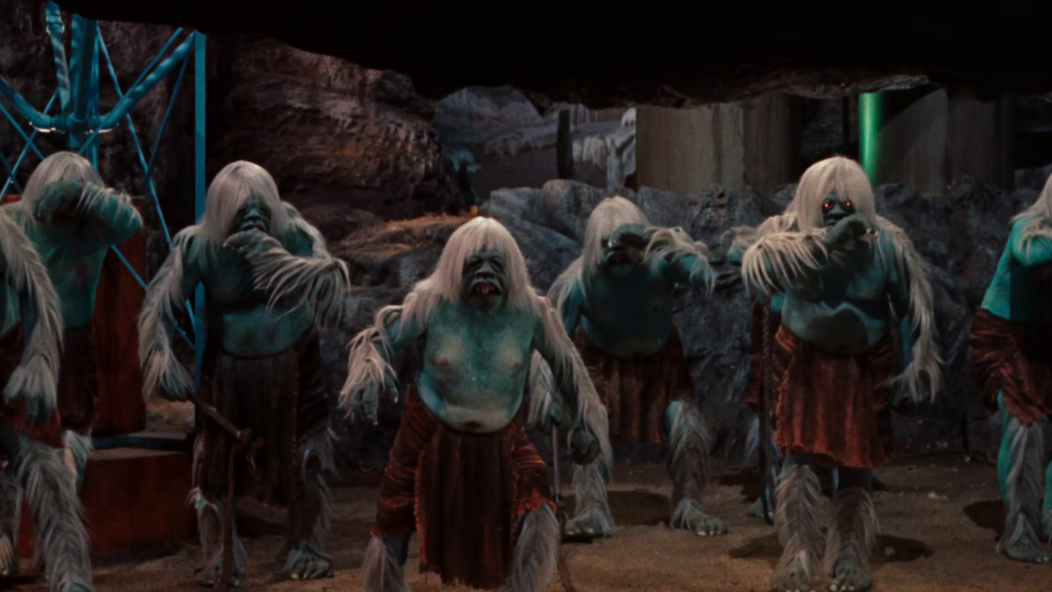 The cannibalistic Morlocks, underground dwellers of the future. The cannibalistic Morlocks, underground dwellers of the future.