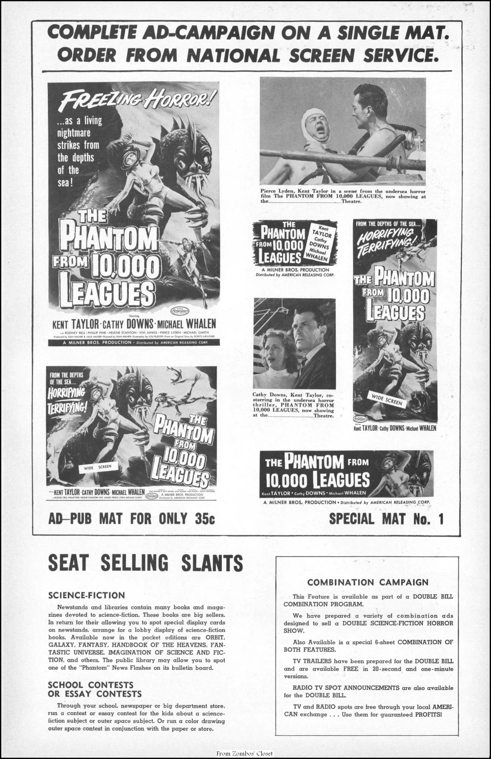 Day the World Ended and Phantom from 10000 Leagues pressbook Day the World Ended and Phantom from 10000 Leagues pressbook