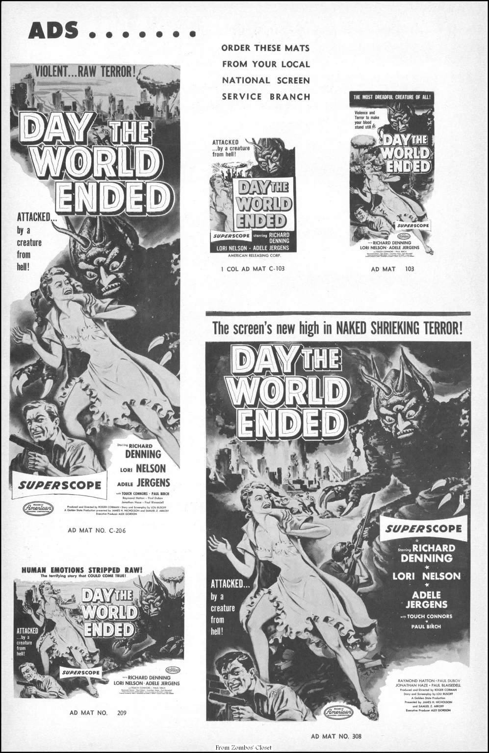 Day the World Ended and Phantom from 10000 Leagues pressbook Day the World Ended and Phantom from 10000 Leagues pressbook